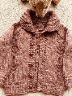 Aran cardigan for my Grandson Alex