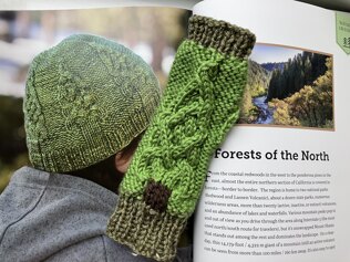 Mens Christmas tree / Gardening wrist warmers / fingerless gloves