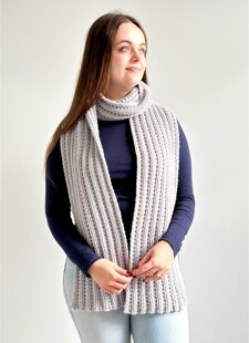'Beaded Rib' Scarf