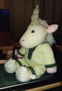 Knitables (Knit-A-Teddy) Unicorns (they all want a Unicorn!)