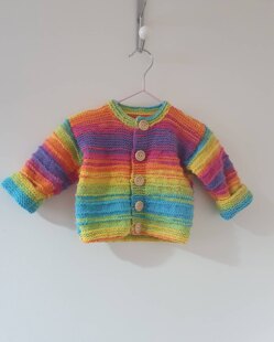 Rainbow jackets and booties