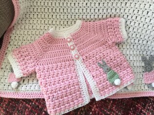 Baby Bobtail Cardigan design by Kerry Jayne Designs