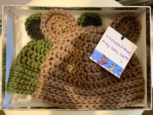 Bear & Frog Baby Hats
