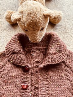 Aran cardigan for my Grandson Alex