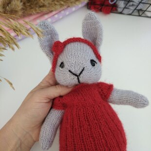 Tia The Little Bunny. Bunny knitting pattern