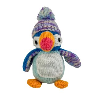 Pippa the Puffin Bird in a Bobble Hat