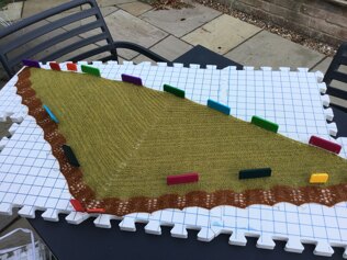 Shawl - Iona Hap by Stella Ackroyd