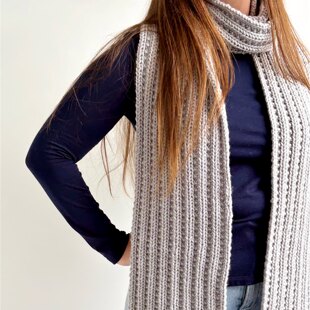 'Beaded Rib' Scarf