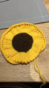 Sunflower pot holder