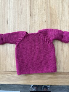 Norwegian fir top down cardigan