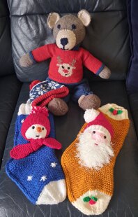 Teddy and stockings for Alderhey hospital charity