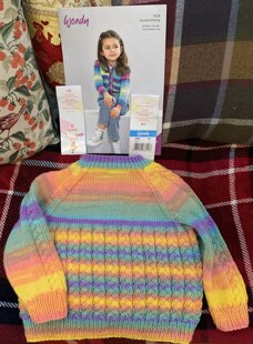 Saskia’s new cardigan