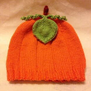 Children's pumpkin hat