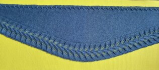 Cable and lace shawl