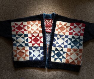 Heirloom quilt cardigan