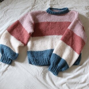 Fluffy Stripe Jumper