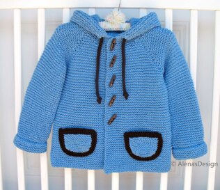 Blue Hooded Jacket