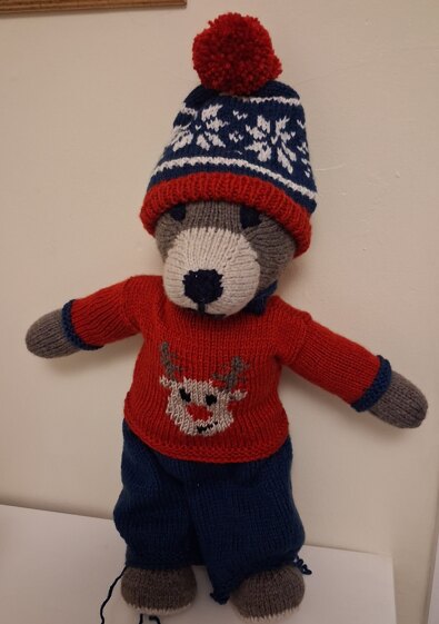 Teddy and stockings for Alderhey hospital charity