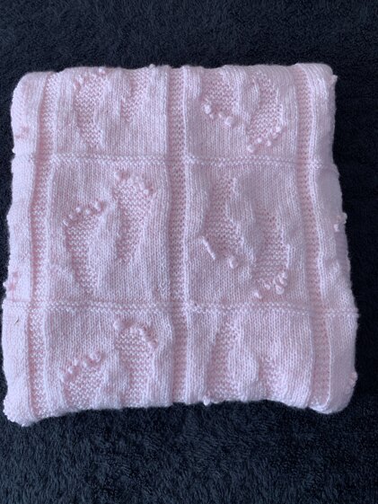 Baby Footprint blanket