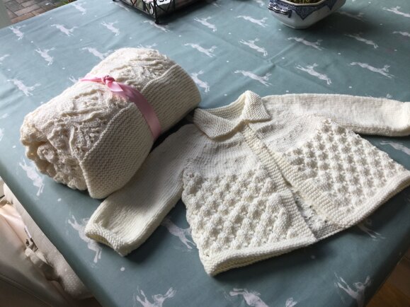 Lace & Diamond Heirloom Blanket & Jacket