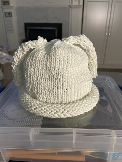 Glow in the dark bunny hat