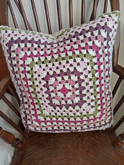 Granny Square Cushion