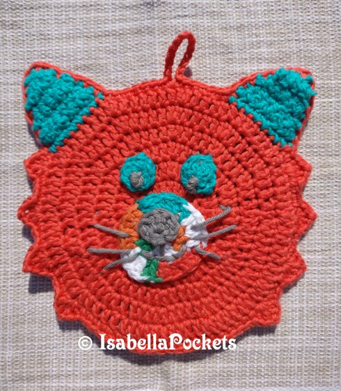 Crochet Cat potholder