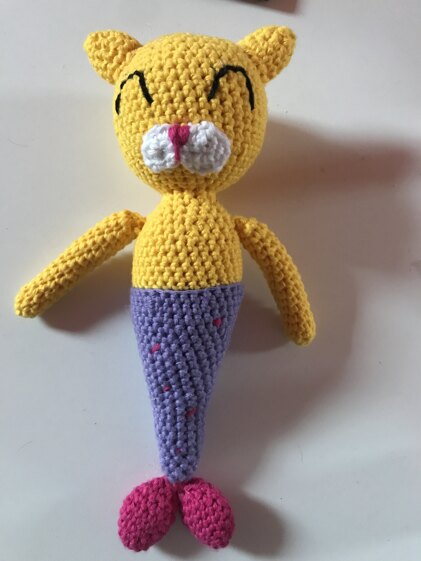 Mermaid cat doll