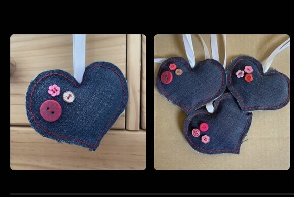 Valentine denim heart 💖