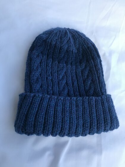 Cable Hat with a Twist