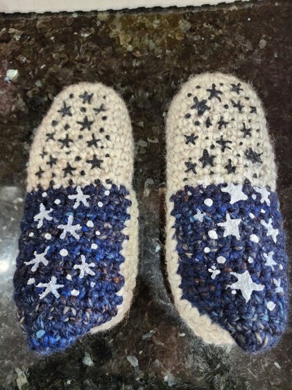Sunday Slippers with Stars