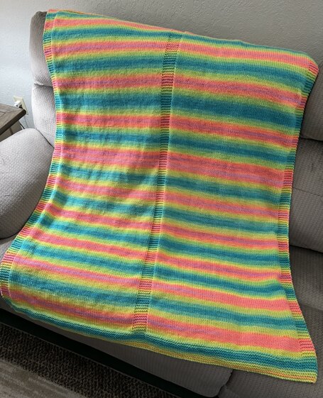 Retro Stripe Migraine Baby Blanket