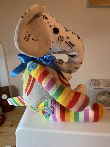 New baby keepsake elephant