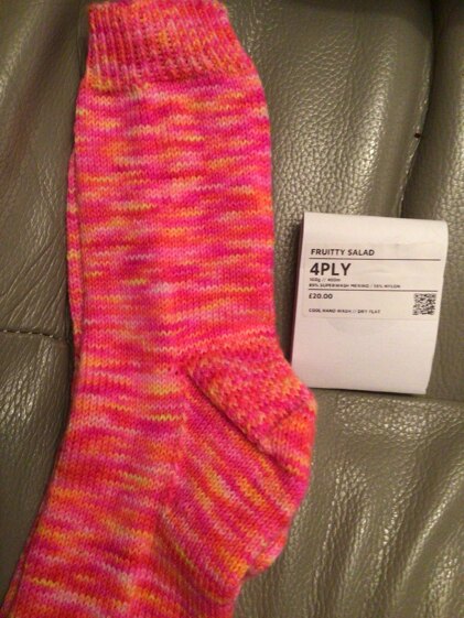 Skoosh socks with eye of partridge heel
