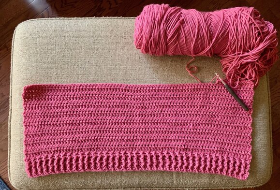 Crochet sweater WIP