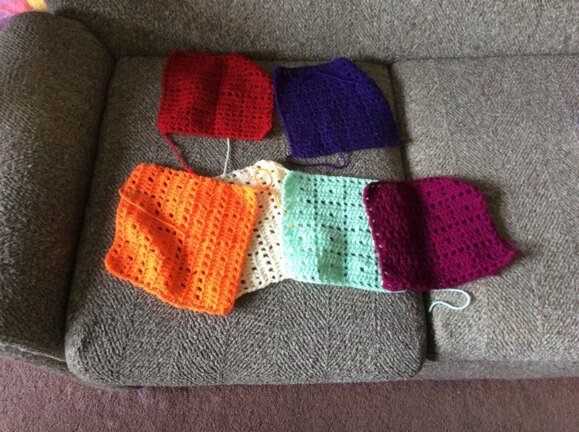 Rainbow squares.