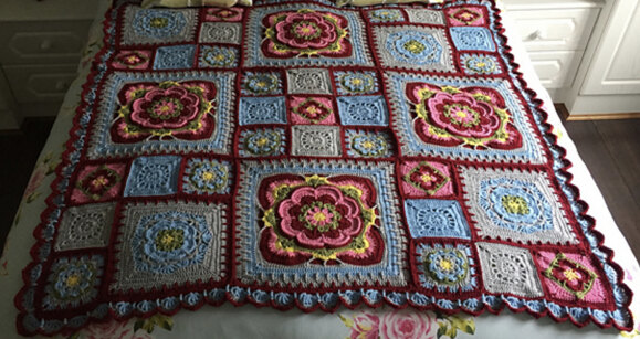Rose of Avalon Blanket by Helen Shrimpton