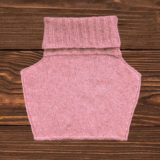Neck Warmer Knitting Pattern-Cowl with Shaped Front