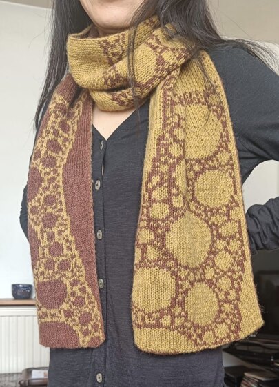 Spherical fractal scarf