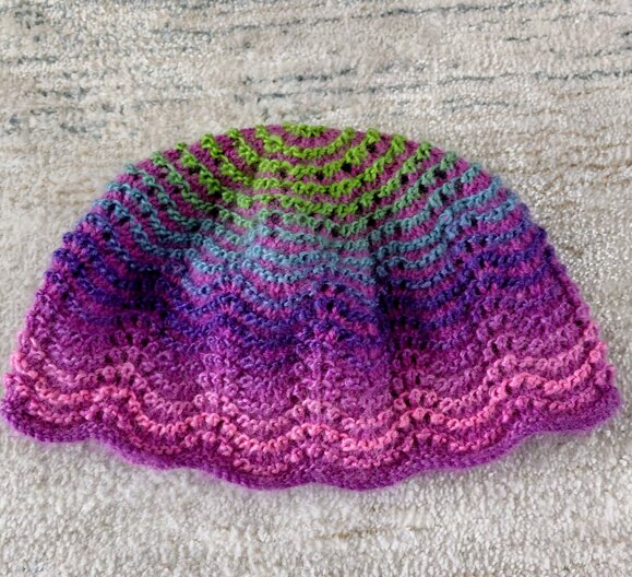 Feather and fan scarf and hat