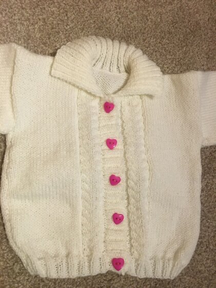Baby cardigan 4 ply