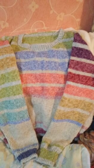 Katie's jumper in Stylecraft Batik.