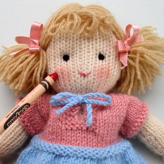Rosy cheeks for Lulu doll