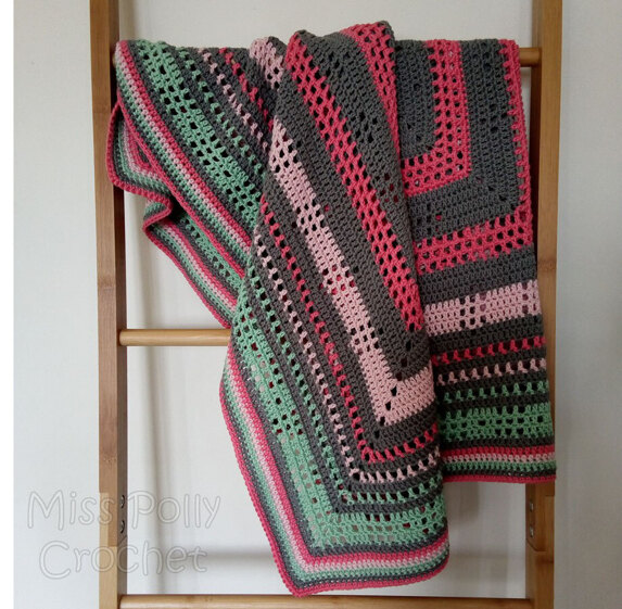 Warm Grey Cotton Throw