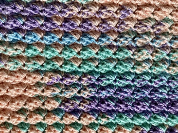 Sedge stitch baby blanket