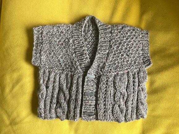 Baby Aran waistcoat