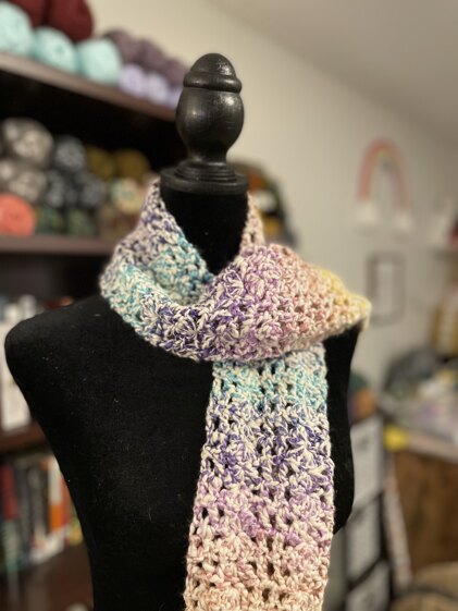 Too Much Fun Crocheted Scarf and Slouch Hat in Cascade Casablanca - W431