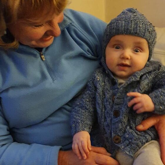 Baby jacket and hat