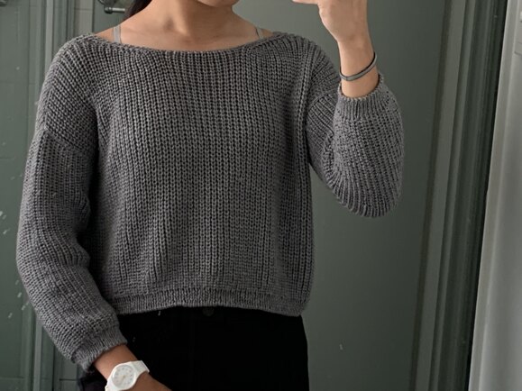 Cropped Brioche Knit