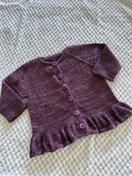 Baby frilled cardigan